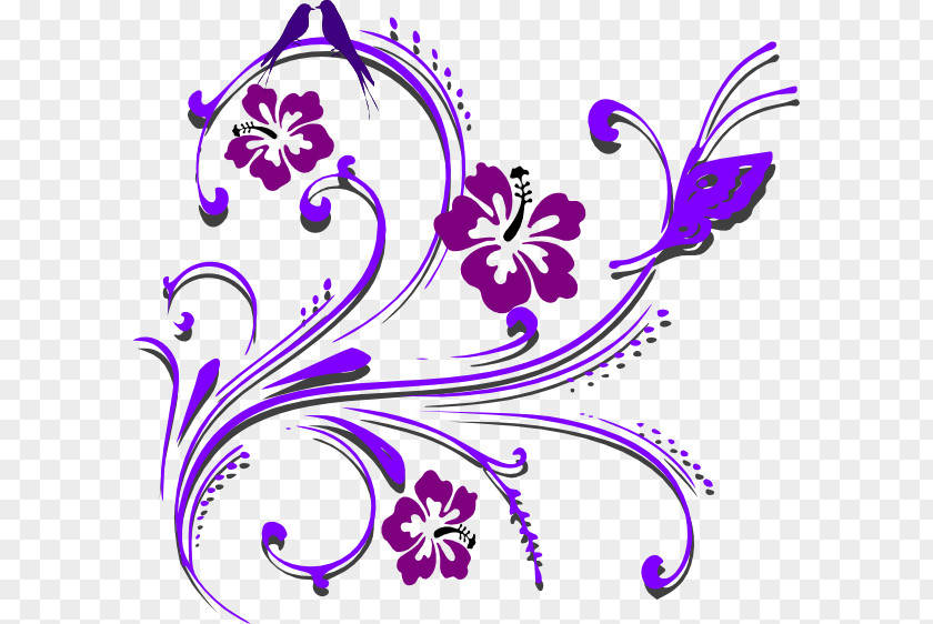 Purple Wedding Cliparts Butterfly Flower Violet Clip Art PNG