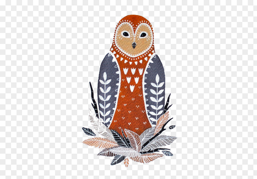 Red Owl Visual Arts Watercolor Painting Printmaking PNG