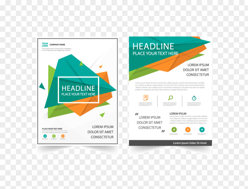 Abstract Flyer Page Layout Brochure Publishing PNG