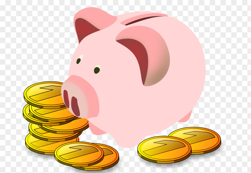 Bank Clip Art Piggy Saving Money PNG