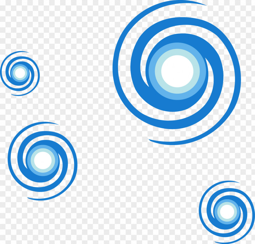 Blue Spiral Pattern PNG