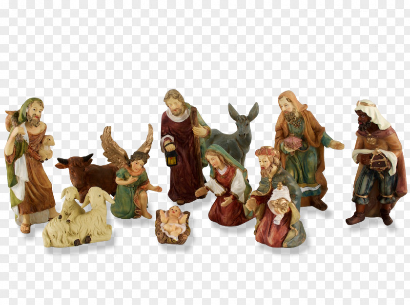 Christmas Nativity Scene Krippenmuseum Holy Family Figurine PNG