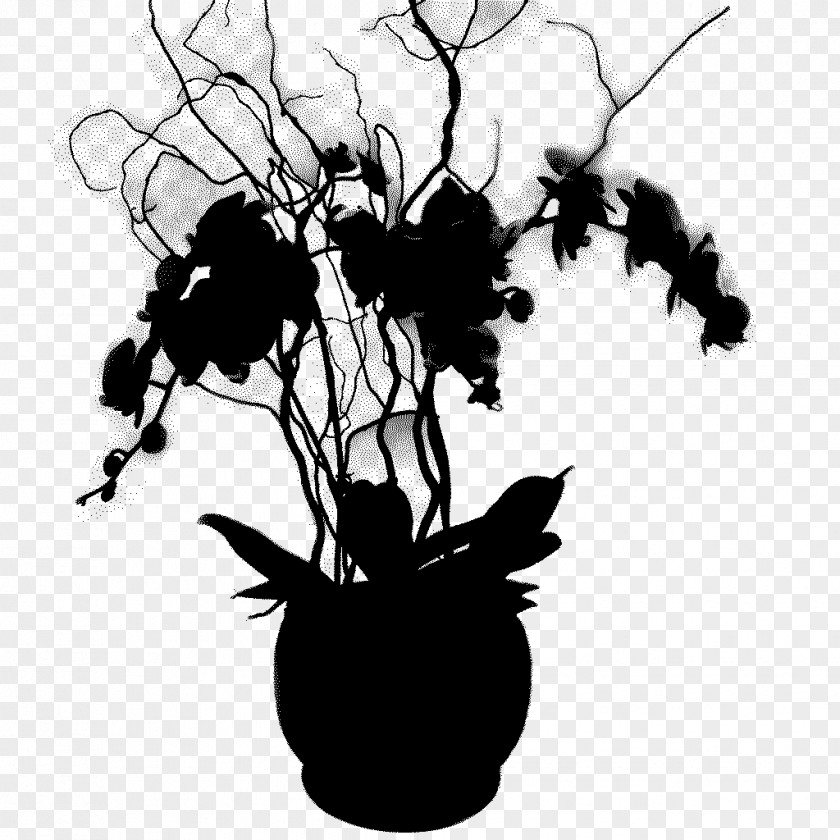 Flowering Plant Silhouette Leaf Plants PNG