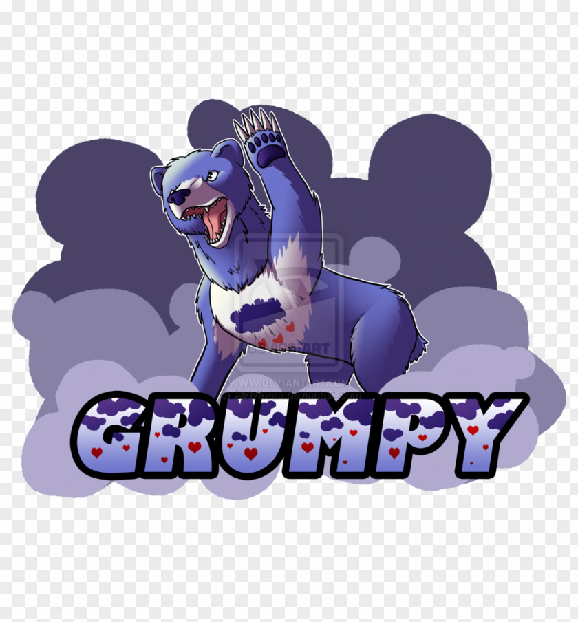 Grumpy Bear Vertebrate Logo Character Font PNG