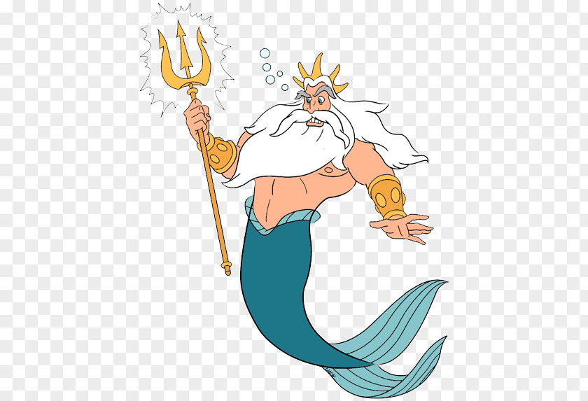 King Triton Ariel The Little Mermaid Clip Art PNG