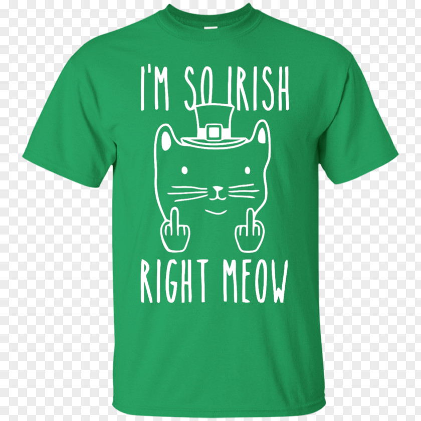 Right Meow T-shirt Hoodie Saint Patrick's Day Clothing PNG