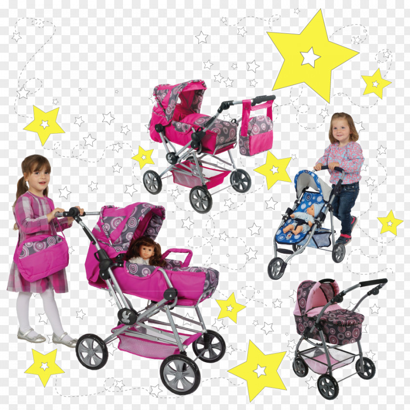 Collage Doll Stroller Baby Transport Toy Clip Art PNG