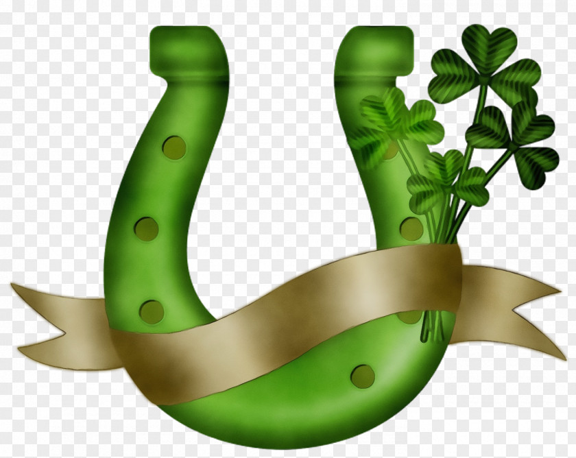 Green Horseshoe Symbol Plant Horse Supplies PNG