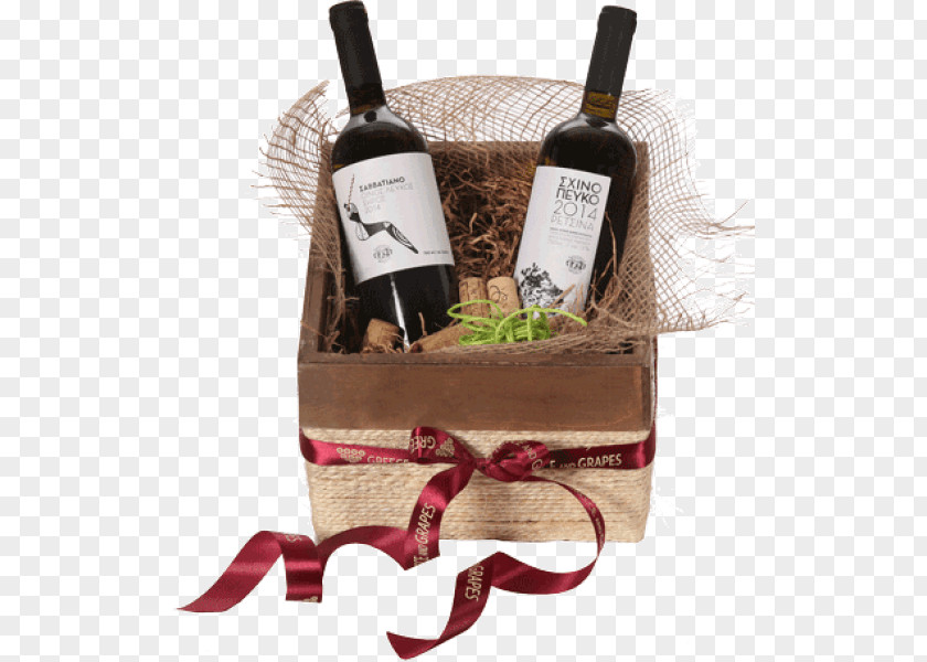 Wooden Basket Food Gift Baskets Wine Hamper Bottle PNG