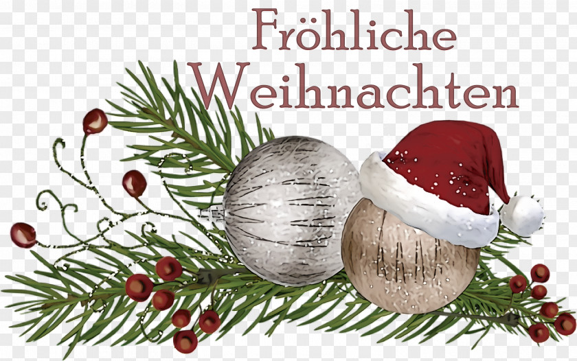 Frohliche Weihnachten Merry Christmas PNG