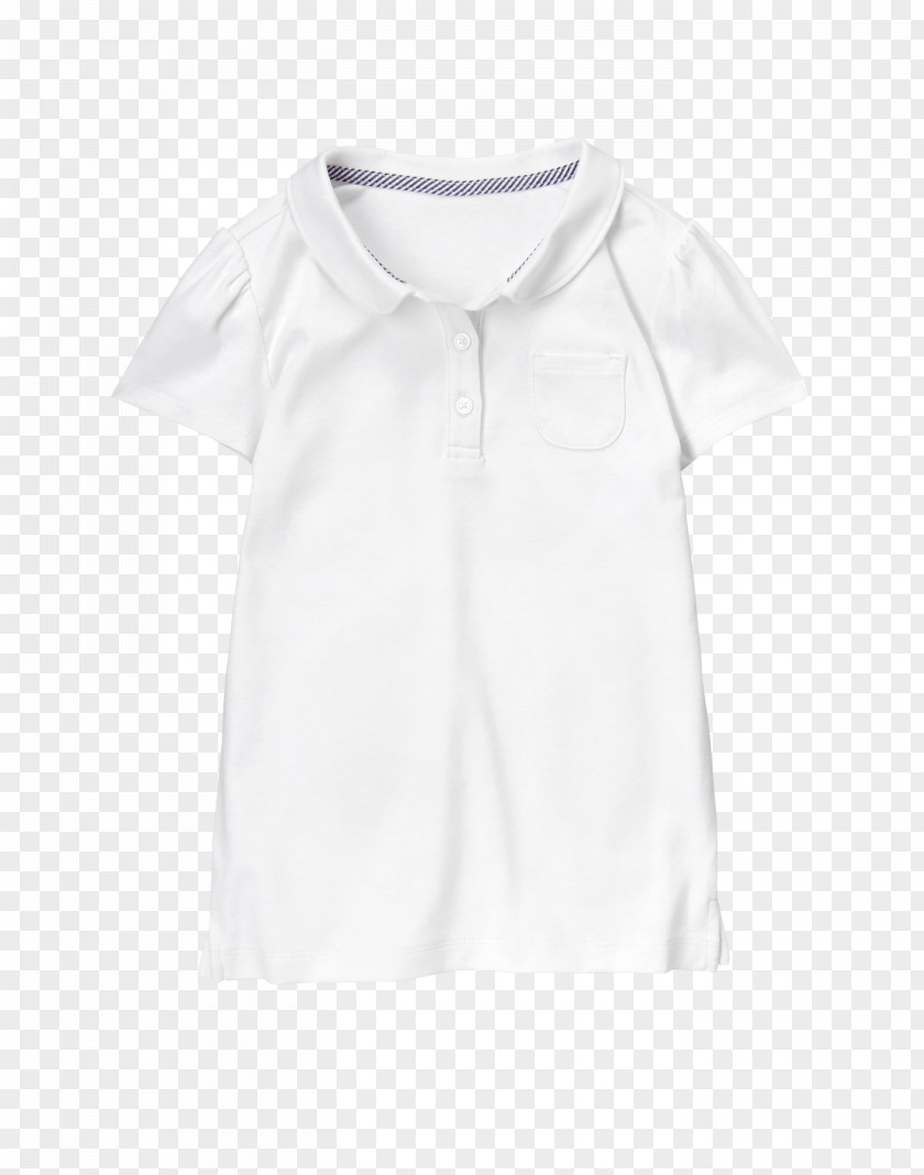 Polo Shirt White Blouse Collar Sleeve Neck Product PNG
