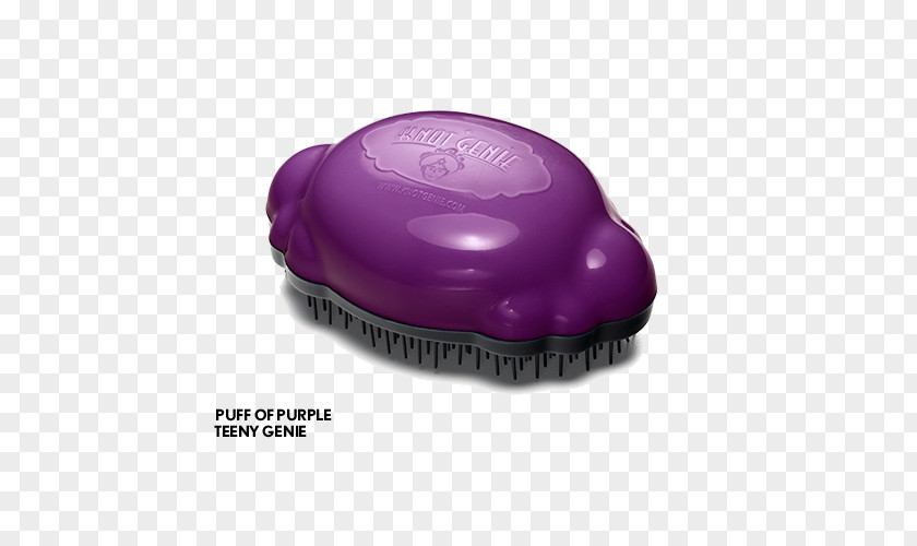 Purple Hairbrush Comb Bristle Knot PNG