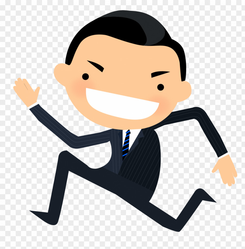 Business Man Drawing Cartoon Illustration PNG