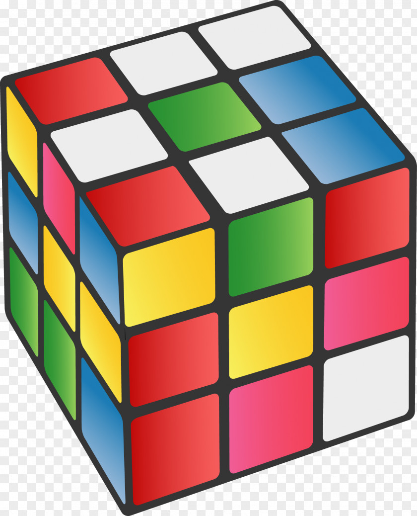 Color Rubik's Cube Rubiks Wall Decal Mural Sticker PNG