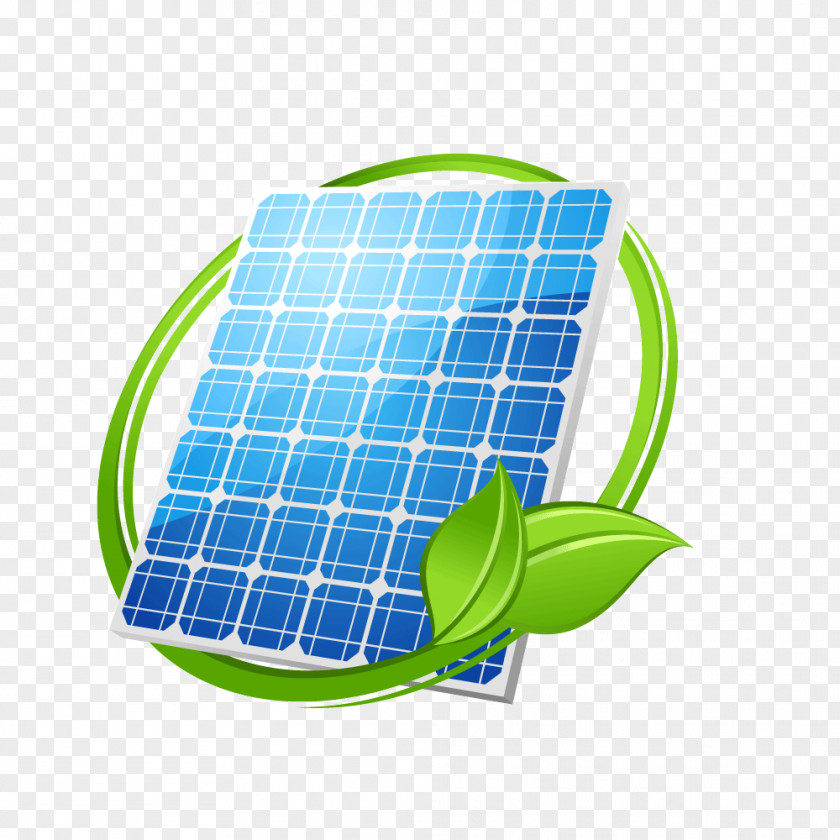 Green Leaves Ring Solar Energy PNG