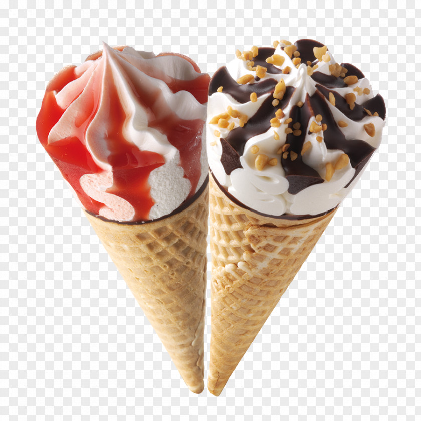 Ice Cream Sundae Gelato Frozen Yogurt Cones PNG