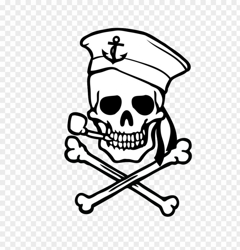 Skeleton Soldier Skull And Crossbones Decal Sticker PNG