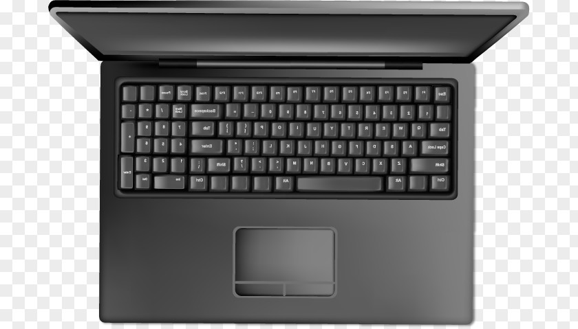 Vector Top View Angle Notebook Laptop Euclidean Computer File PNG