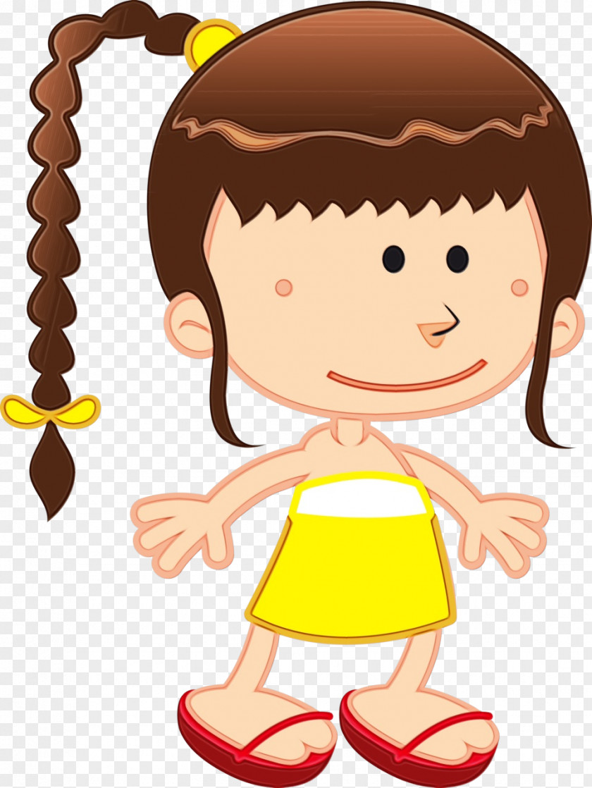 Cartoon Child Cheek Yellow Happy PNG