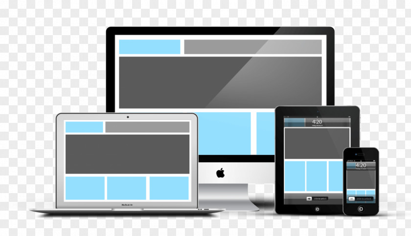 Design Responsive Web Mockup Handheld Devices Apple PNG