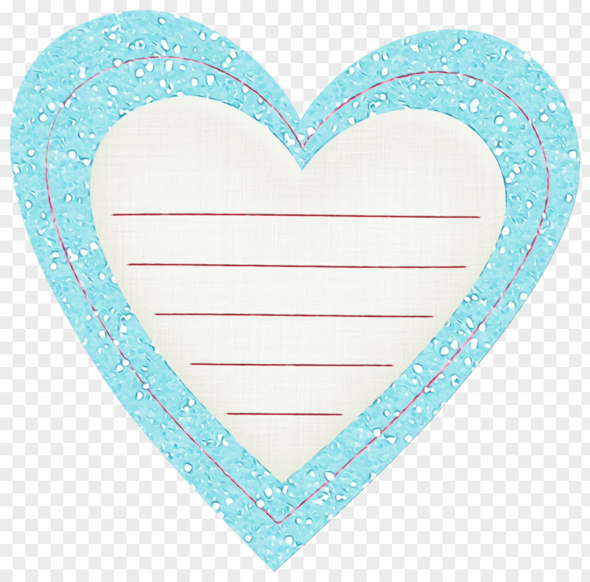 Heart Aqua Turquoise Teal Pink PNG