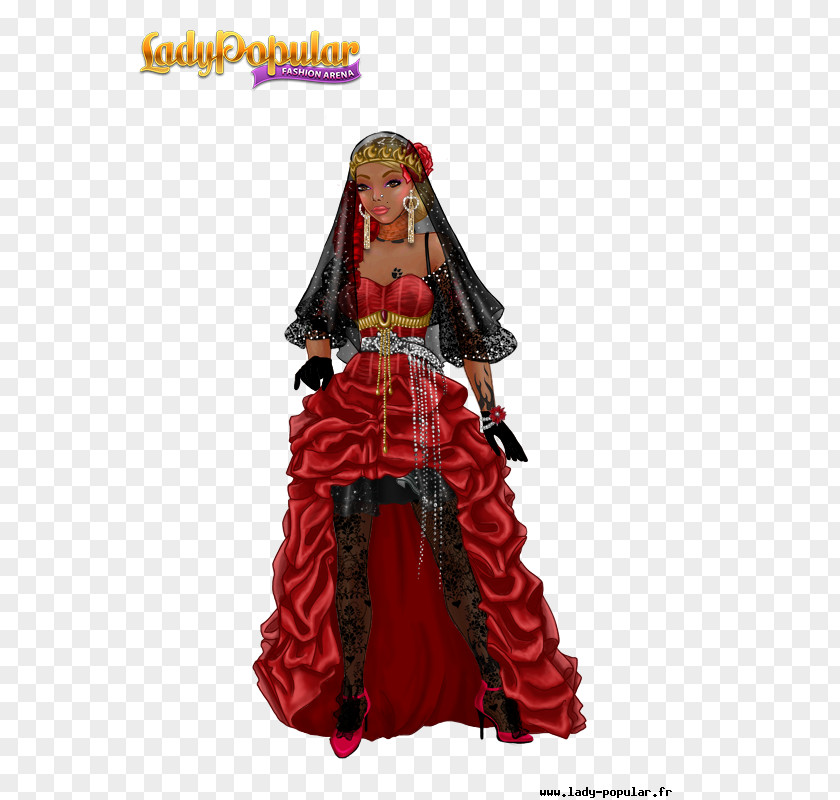Lady Popular Folk Costume Name PNG