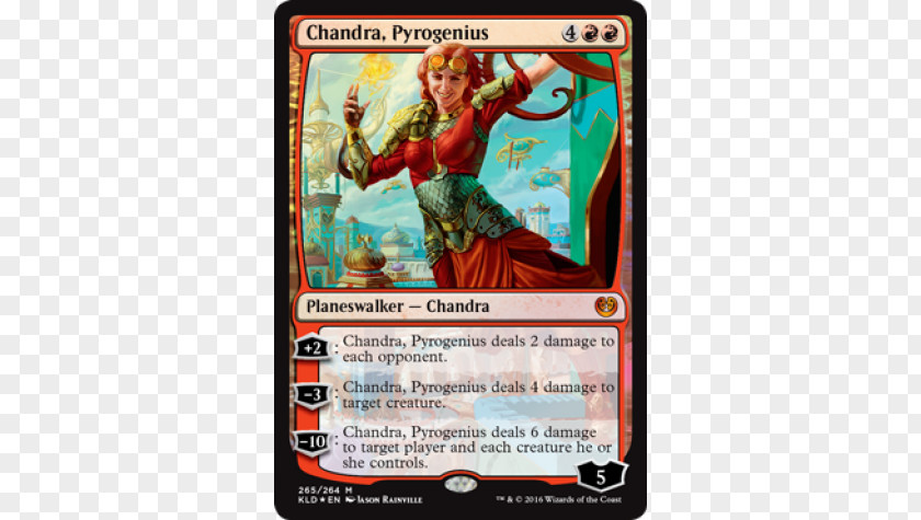 Magic: The Gathering Playing Card Collectible Game Chandra, Pyrogenius Planeswalker PNG