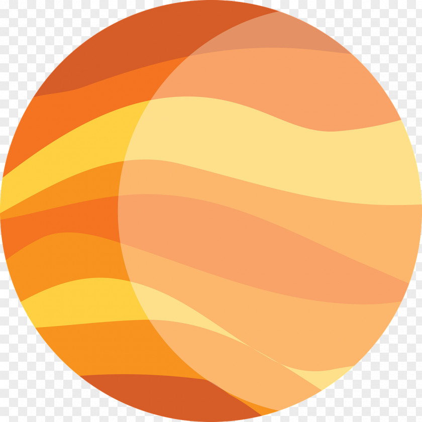 Orange Jupiter Planet Ganymede Clip Art PNG