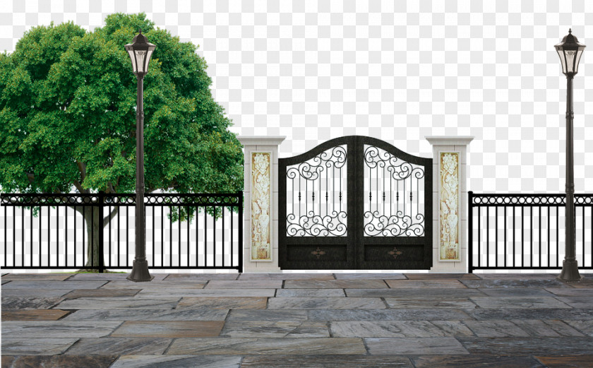 Park Garden Gate Stone Mountain Magnolia Gardens Pixabay Illustration PNG