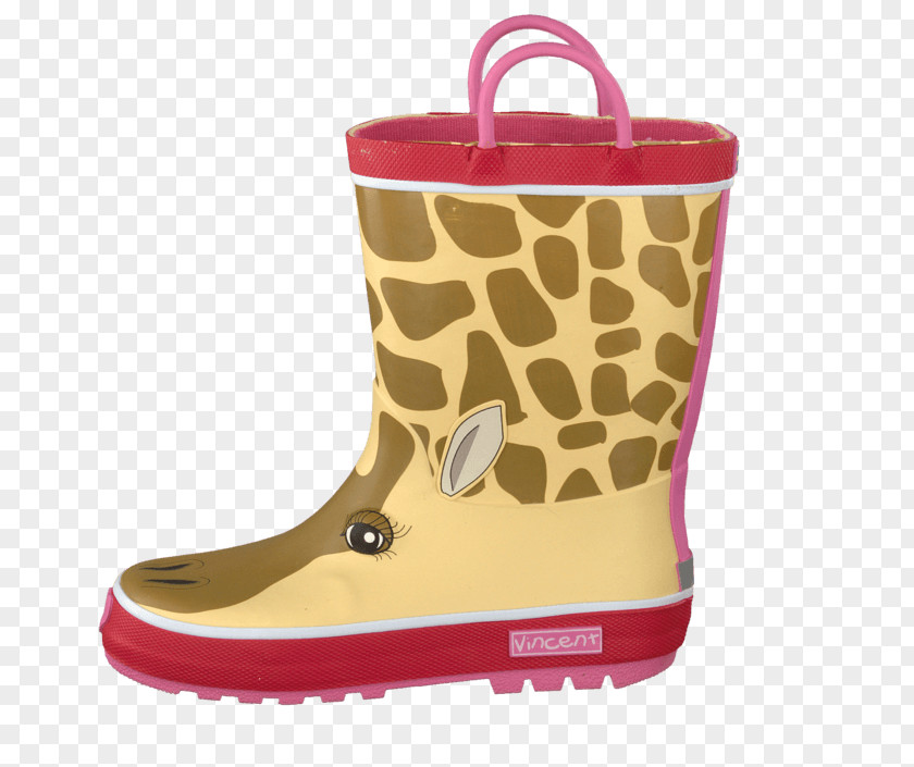 Pink Giraffe Snow Boot Shoe PNG