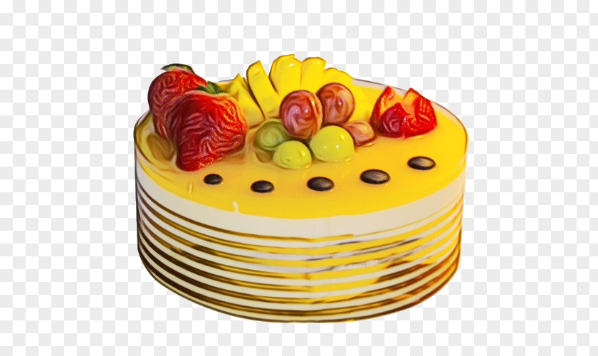 Bavarian Cream Dish Food Cake Fruit Decorating Supply Dessert PNG