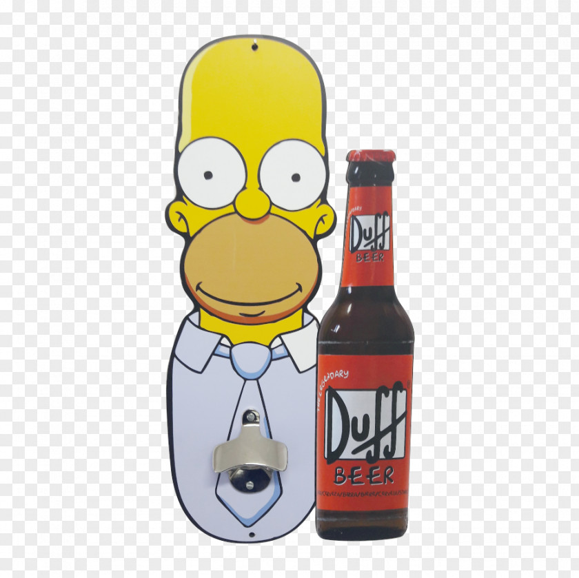 Beer Bottle Homer Simpson Duff Openers PNG