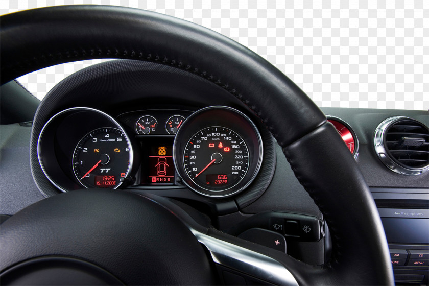 Black Car Interiors Dashboard Steering Wheel Computer File PNG