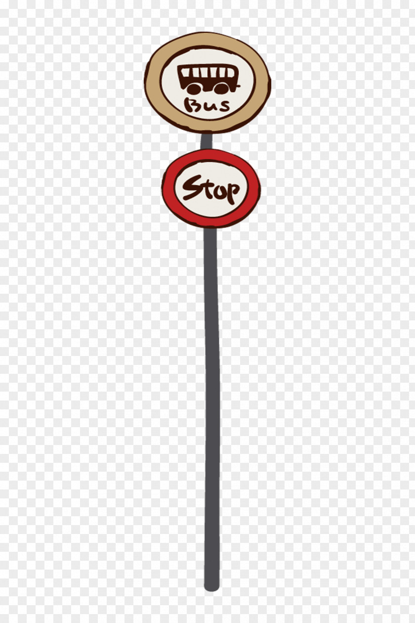 Bus Stop Sign Brand Pattern PNG
