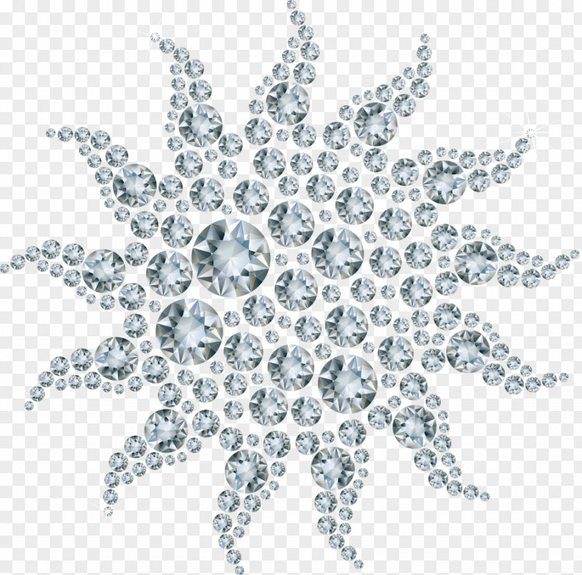Sunflower Vector Composed Of Diamonds Diamond PNG
