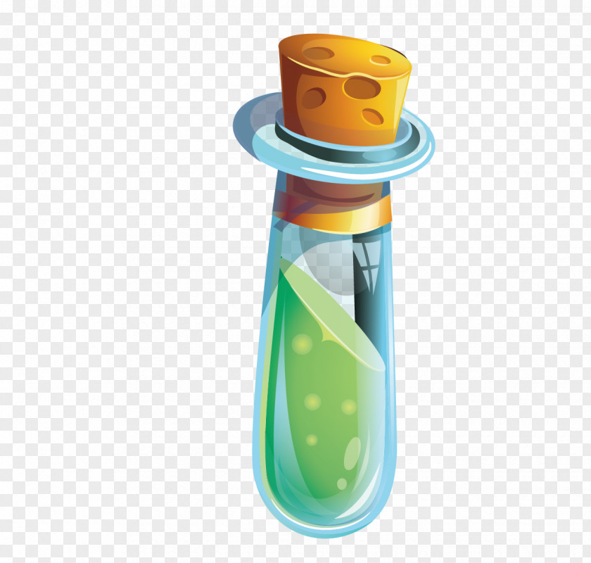 Cartoon Vector Glass Bottle Wishing PNG