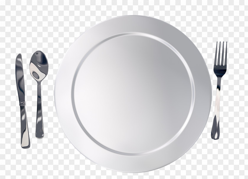 Fork Plate Breakfast Eating Spoon PNG