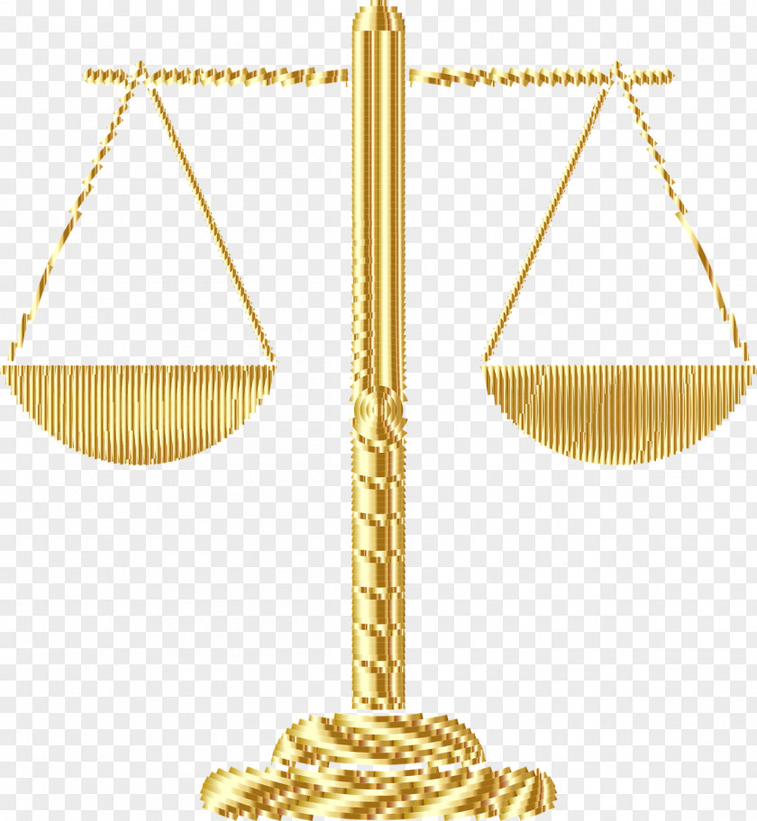 Gold Measuring Scales Lady Justice Court Clip Art PNG