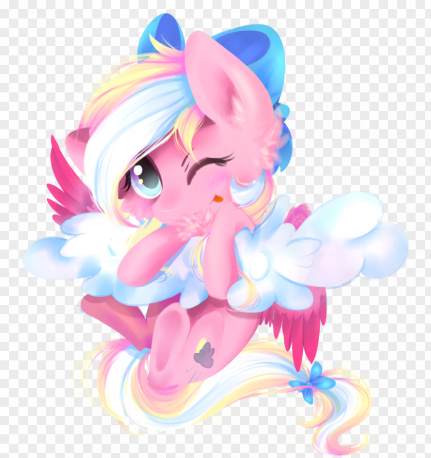 Horse Cartoon Illustration Pink M Figurine PNG