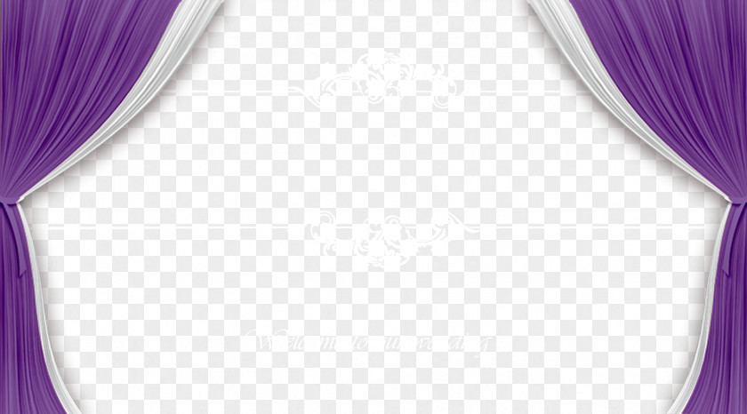 Wedding Background Curtain Purple Pattern PNG