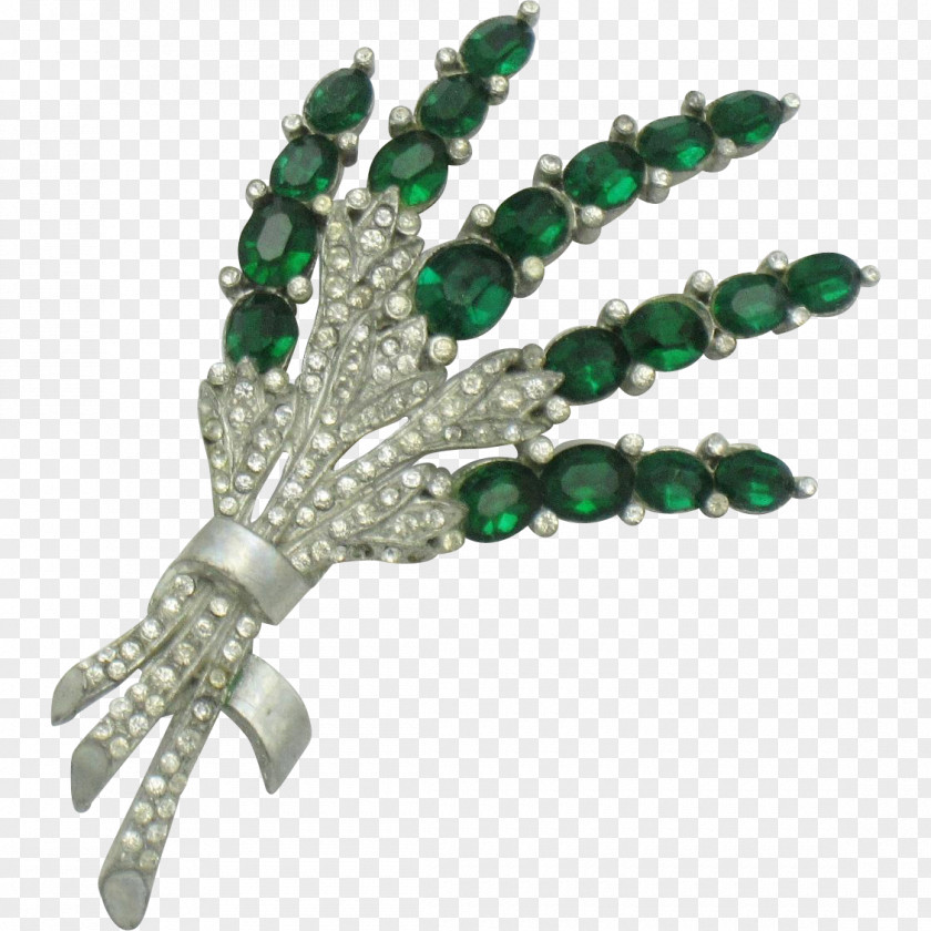 Emerald Turquoise Body Jewellery Brooch PNG