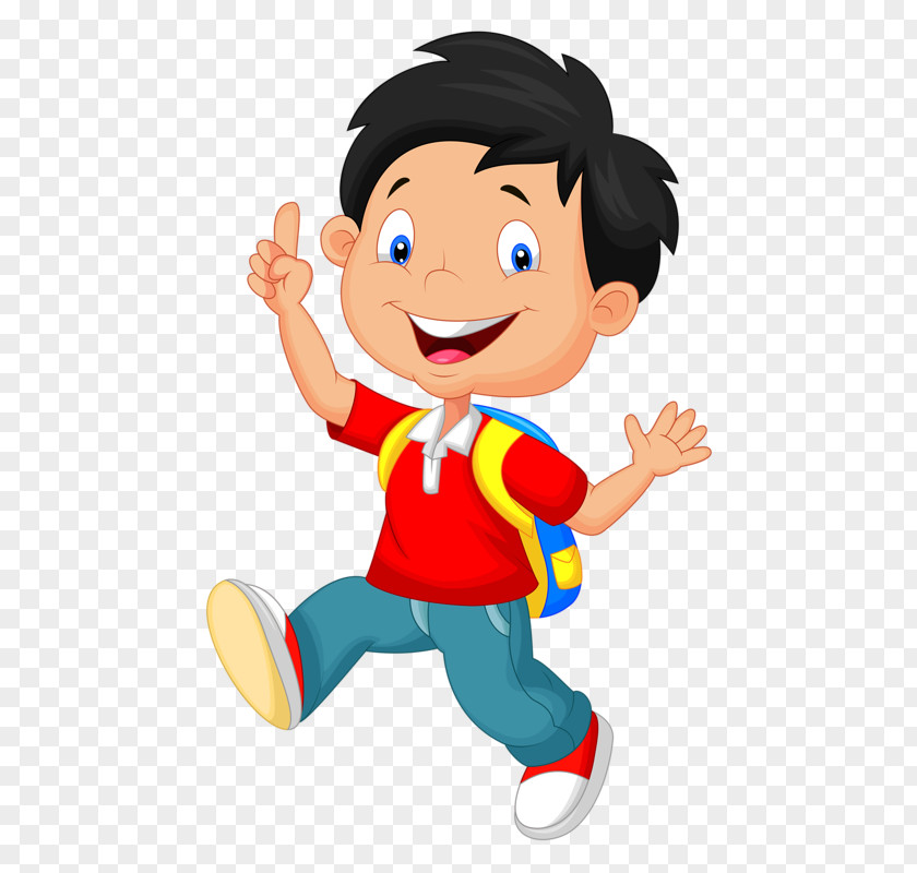 Cartoon Child School Clip Art PNG