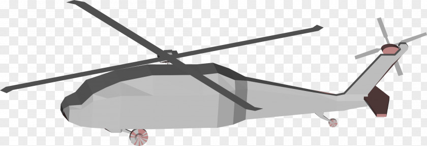 Helicopter Sikorsky UH-60 Black Hawk Low Poly 3D Computer Graphics Clip Art PNG