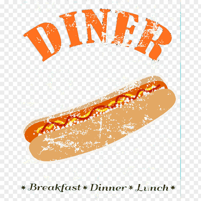 Retro Hot Dog Sign Hamburger Sausage Cuisine PNG