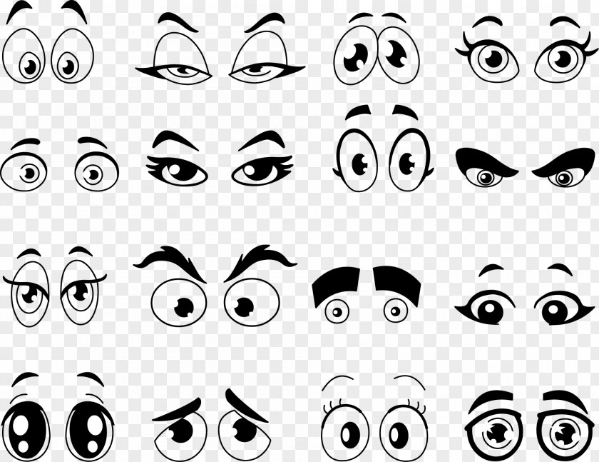 Vector Eyes Cartoon Eye Clip Art PNG