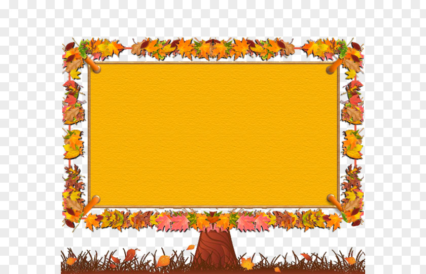 Fall Tag Picture Frames Placard Poster Clip Art PNG