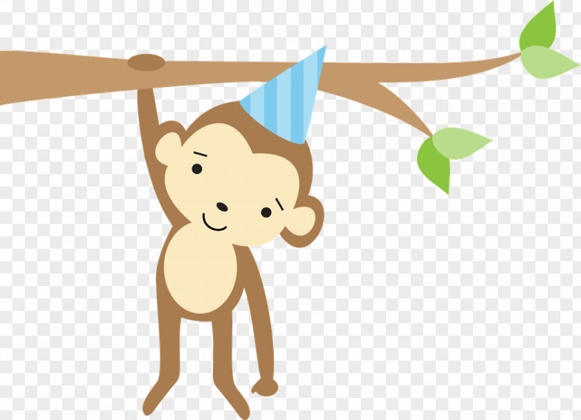 Jungle Safari Greeting & Note Cards Wedding Invitation Birthday Cake Monkey PNG