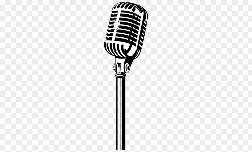 Mic Picture Microphone Black And White Pattern PNG