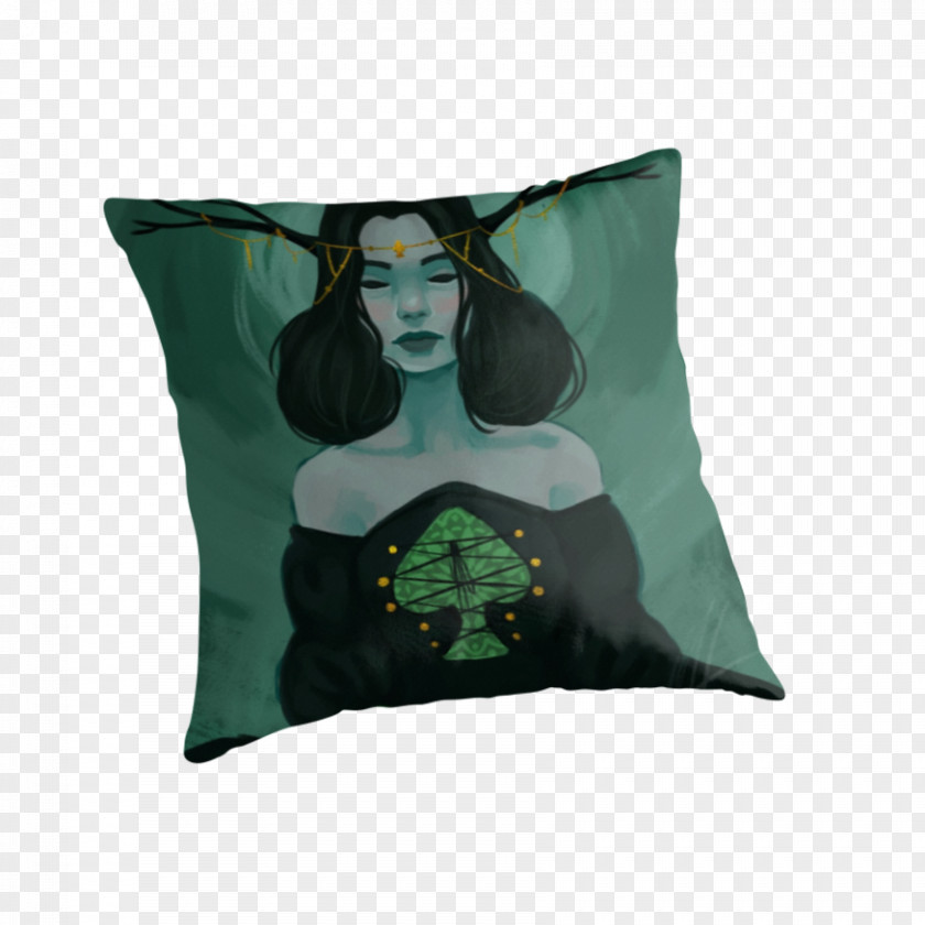 Queen Of Spades Throw Pillows Cushion PNG