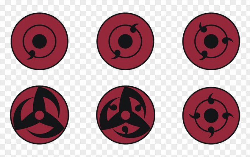 Each Stage Of The Blood Eye Kakashi Hatake Itachi Uchiha Sasuke U5199u8f6eu773c Clan PNG